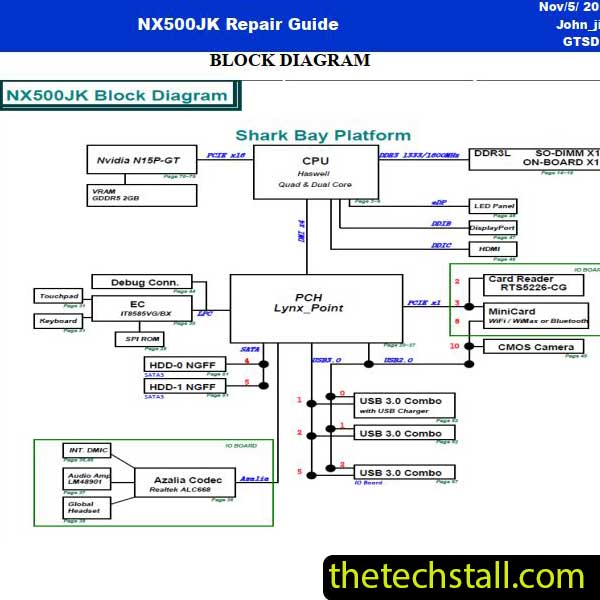 ASUS NX500JK Schematic Diagram