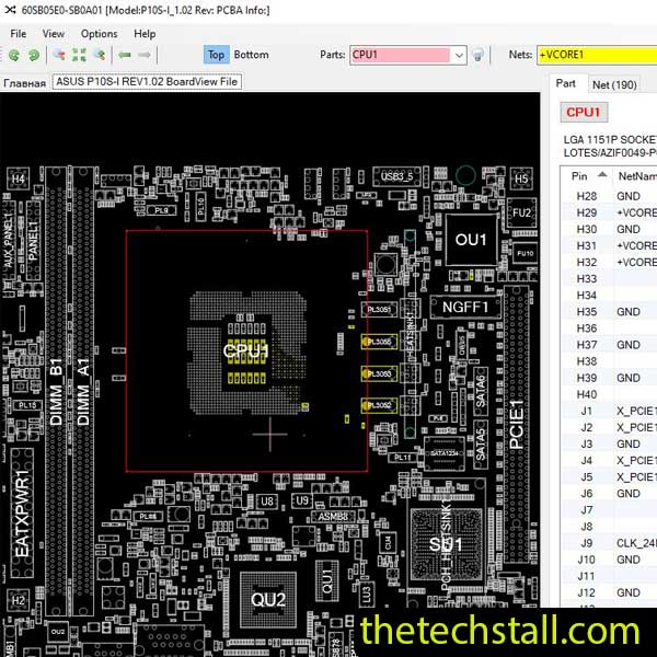 ASUS P10S-I BoardView File
