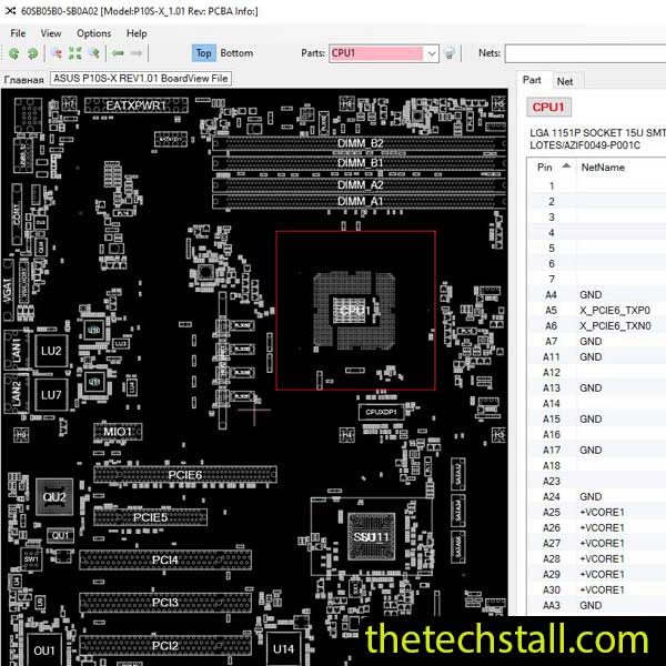 ASUS P10S-X BoardView File