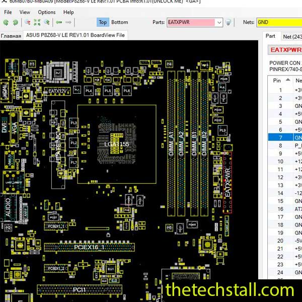 ASUS P8Z68-V LE BoardView File