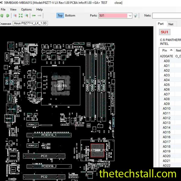 ASUS P8Z77-V LX BoardView File