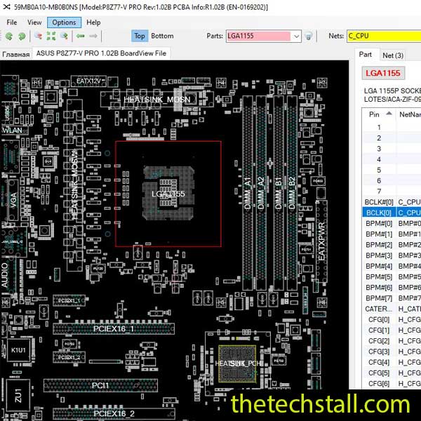 ASUS P8Z77-V PRO BoardView File