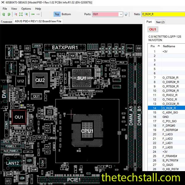ASUS P9D-I BoardView File
