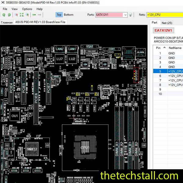 ASUS P9D-M BoardView File