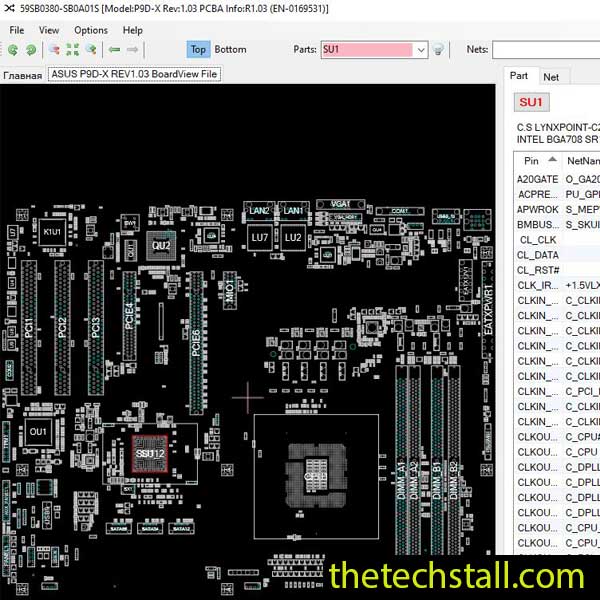 ASUS P9D-X BoardView File