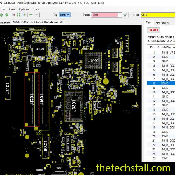 ASUS PU451LD BoardView File
