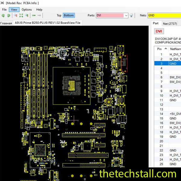 ASUS Prime B250-PLUS BoardView File