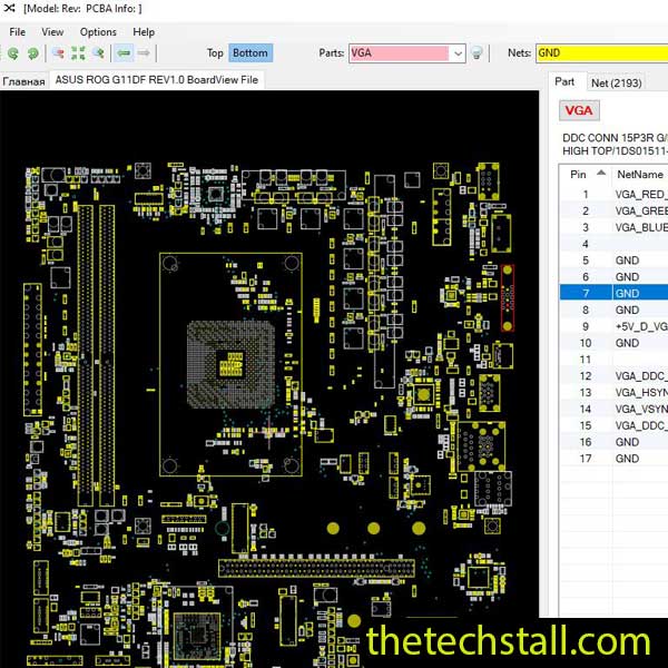 ASUS ROG G11DF BoardView File