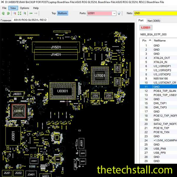 ASUS ROG GL552VL BoardView File