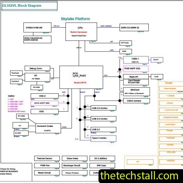 ASUS ROG GL552VL Schematic Diagram