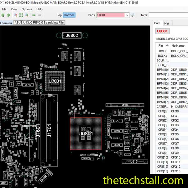 ASUS U43JC BoardView File