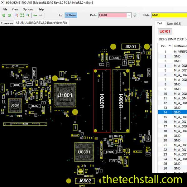 ASUS UL80AG BoardView File