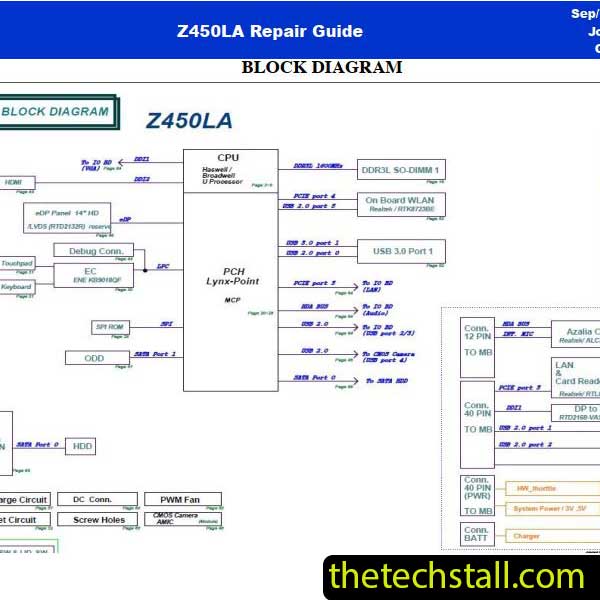 ASUS Z450LA Schematic Diagram