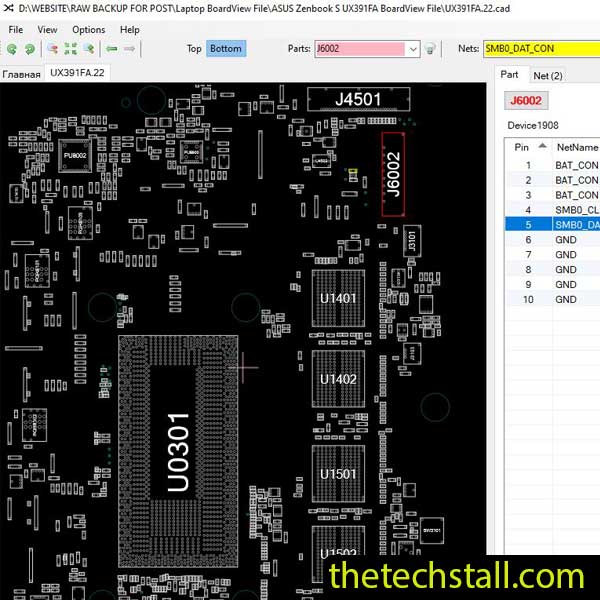 ASUS Zenbook S UX391FA BoardView File