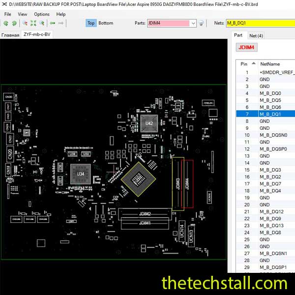 Acer Aspire 8950G DA0ZYFMB8D0 BoardView File