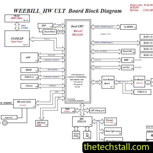 Acer Aspire S3-392 Weebill_HW 12265-2 Schematic Diagram