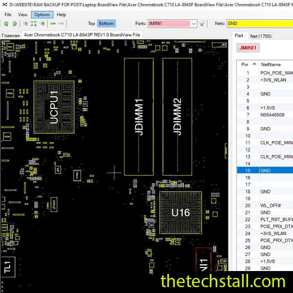 Acer Chromebook C710 LA-8943P BoardView File