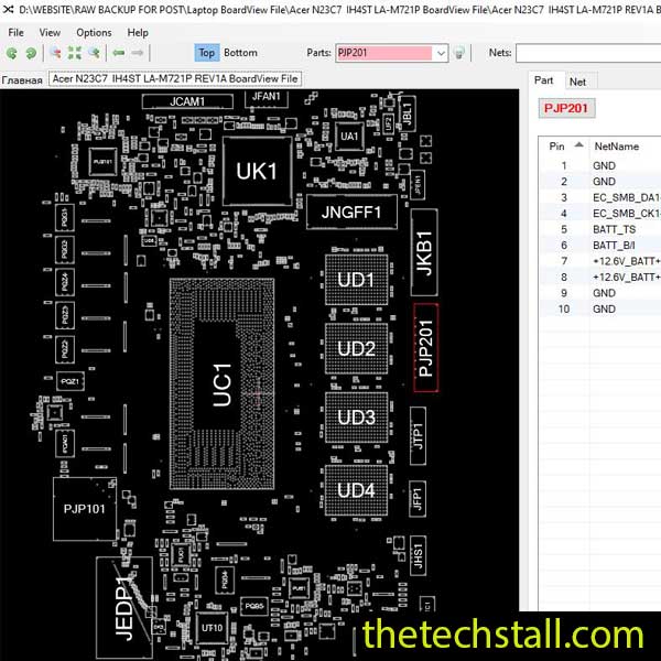 Acer N23C7 IH4ST LA-M721P BoardView File
