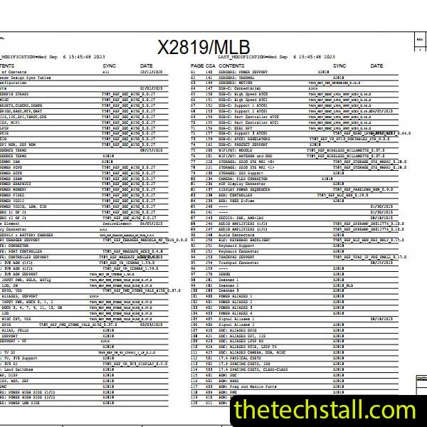 Apple X2819 MLB 820-03286 051-09344 Schematic Diagram