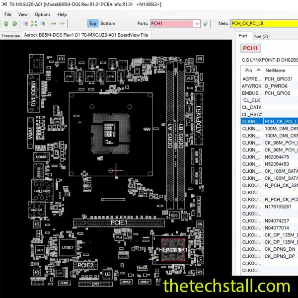 Asrock B85M-DGS BoardView File
