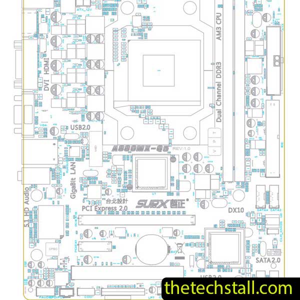 Biostar A880MX-Q3 E88PA-M3S A880MX-Q7 BoardView File