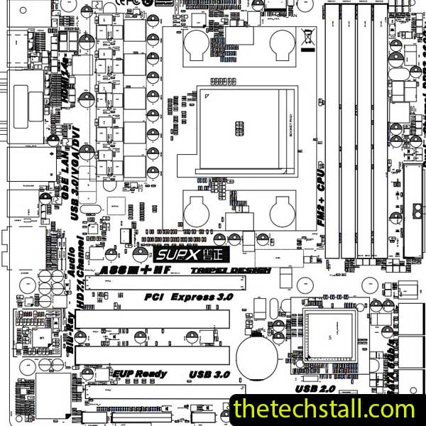 Biostar A88M+HF EA88A-M2S BoardView File