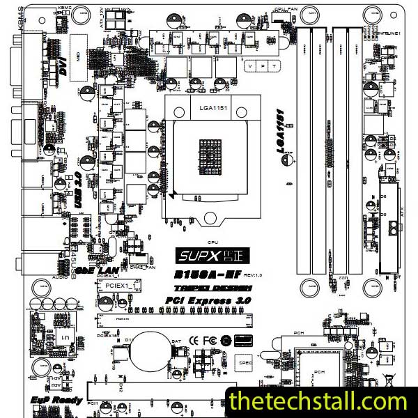 Biostar B150A-HF EB15A-AHS BoardView File