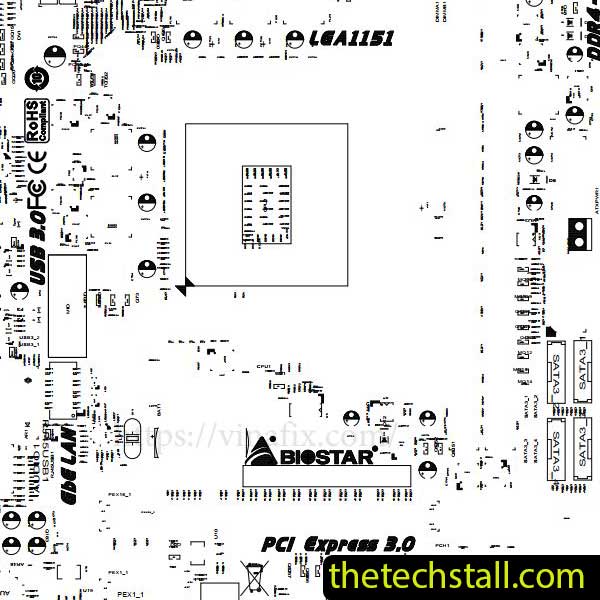Biostar B150MD PRO D4 IB15N-MHS BoardView File