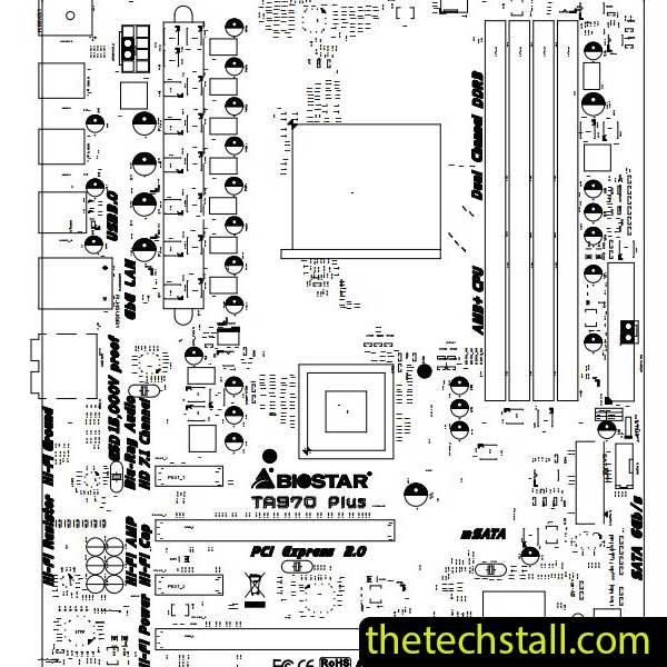 Biostar TA970 PLUS A97XC-A3S BoardView File