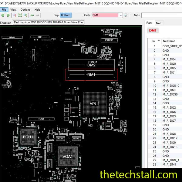 Dell Inspiron M5110 DQDN15 10246-1 BoardView File