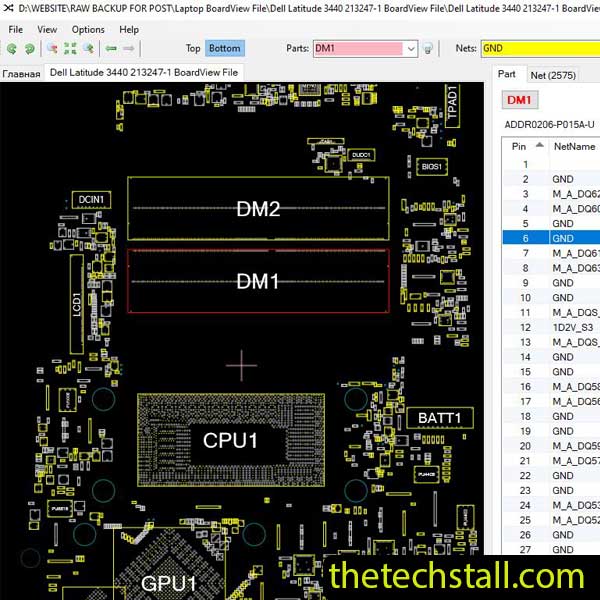 Dell Latitude 3440 213247-1 BoardView File