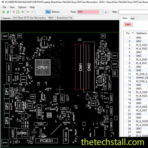 Dell Wyse 5070 San Bernardino 16561-1 BoardView File