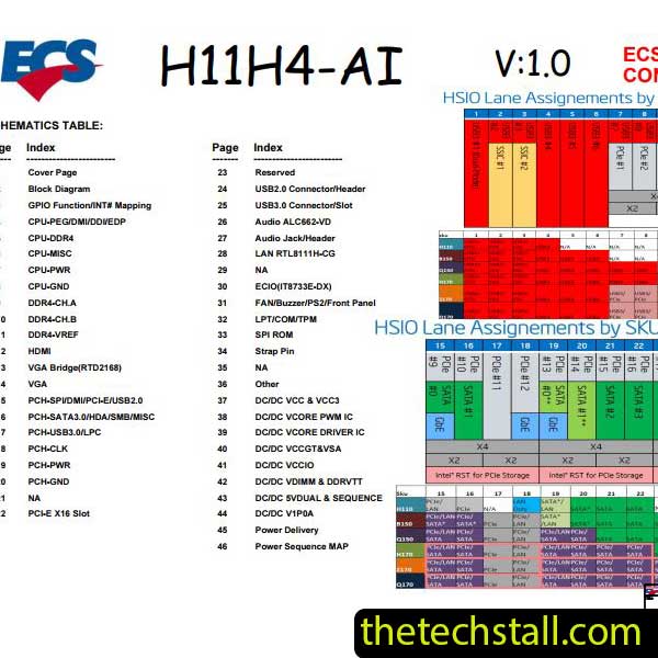 ECS H11H4-AI Schematic Diagram