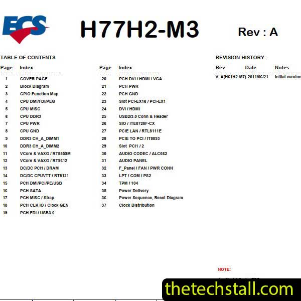 ECS H77H2-M3 Schematic Diagram