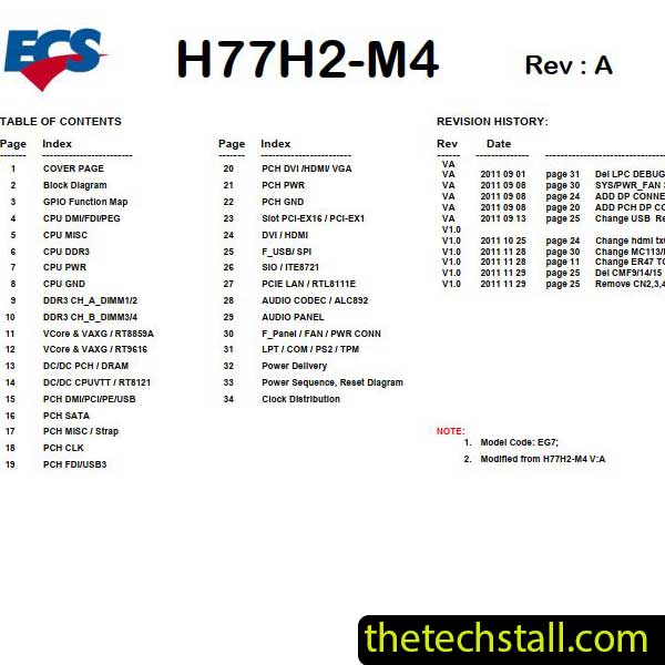 ECS H77H2-M4 Schematic Diagram