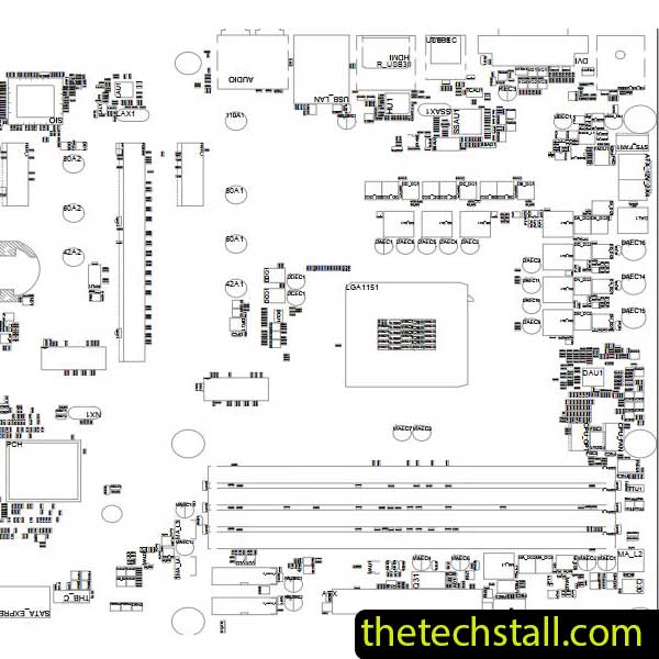 Gigabyte GA-H270-GAMING3 BoardView File