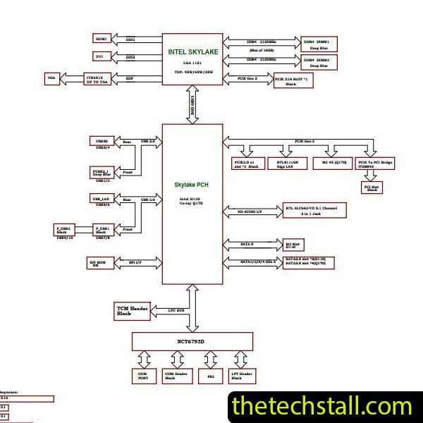 MSI H110 Q170 MS-7A06 Schematic Diagram