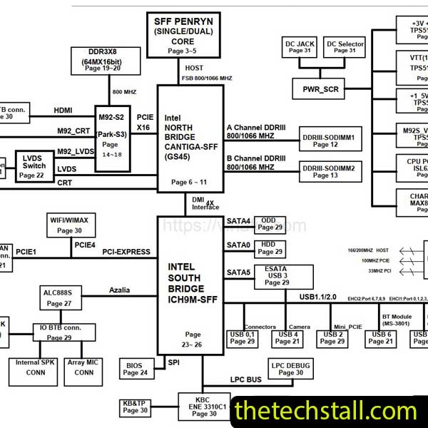 MSI X620 MS-16D2 MS-16D21 Schematic Diagram