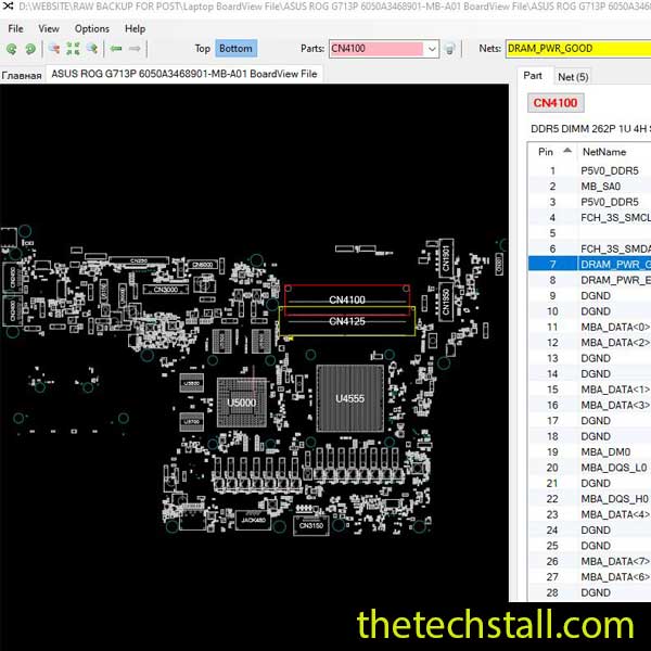 ASUS ROG G713P 6050A3468901-MB-A01 BoardView File