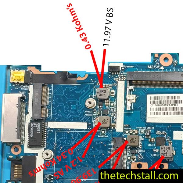 HP EliteBook 840 G4 6050A2854301-MB-A01 Motherboard Impedance Value