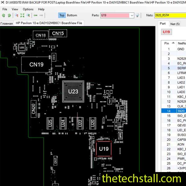 HP Pavilion 10-e DA0Y02MB6C1 BoardView File