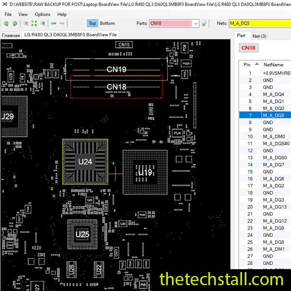 LG R480 QL3 DA0QL3MB8F0 BoardView File