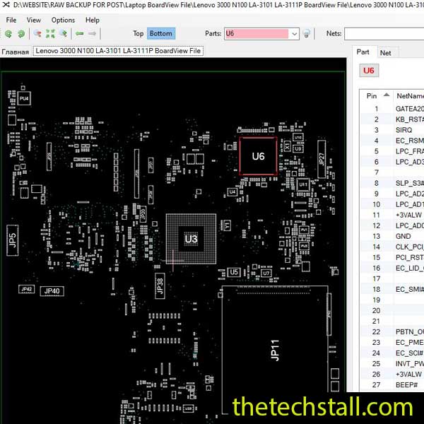 Lenovo 3000 N100 LA-3101 LA-3111P BoardView File