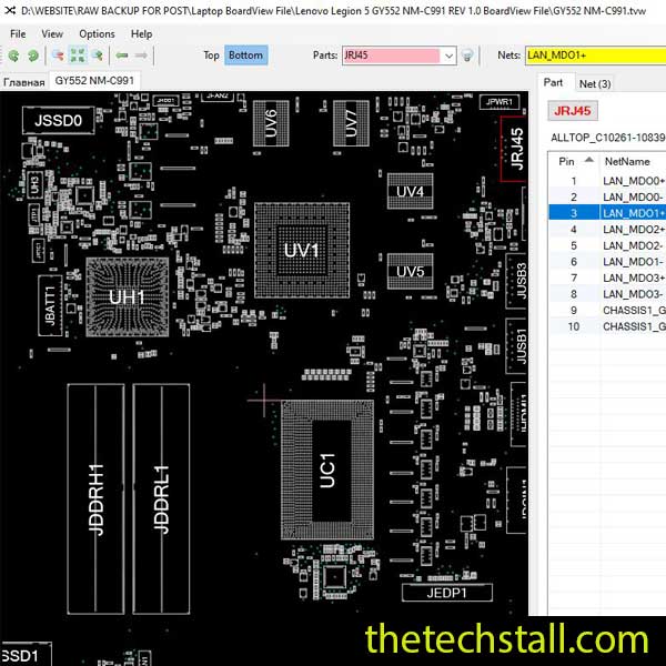 Lenovo Legion 5 GY552 NM-C991 BoardView File