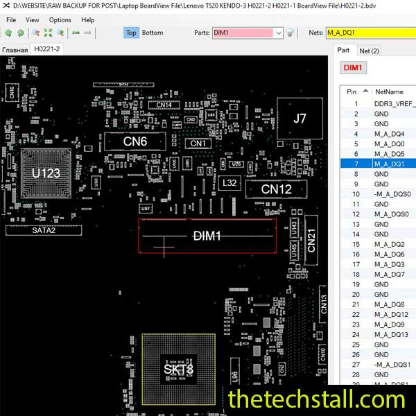 Lenovo T520 KENDO-3 H0221-2 H0221-1 BoardView File