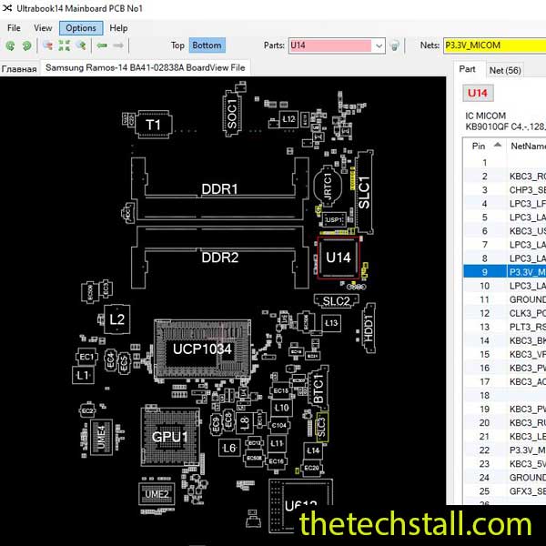 Samsung Ramos-14 BA41-02838A BoardView File