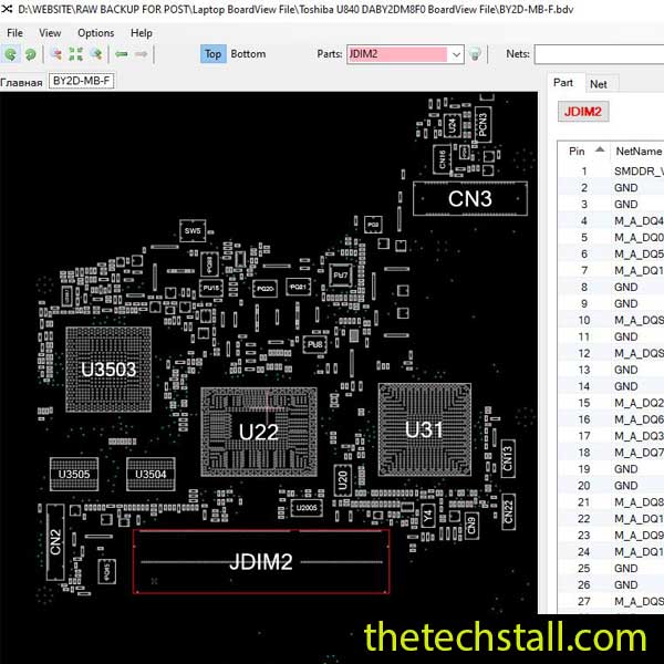 Toshiba U840 DABY2DM8F0 BoardView File