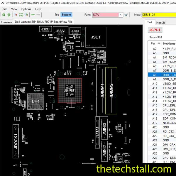 Dell Latitude E5430 LA-7901P BoardView File
