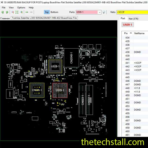 Toshiba Satellite L300 6050A2264901-MB-A02 BoardView File