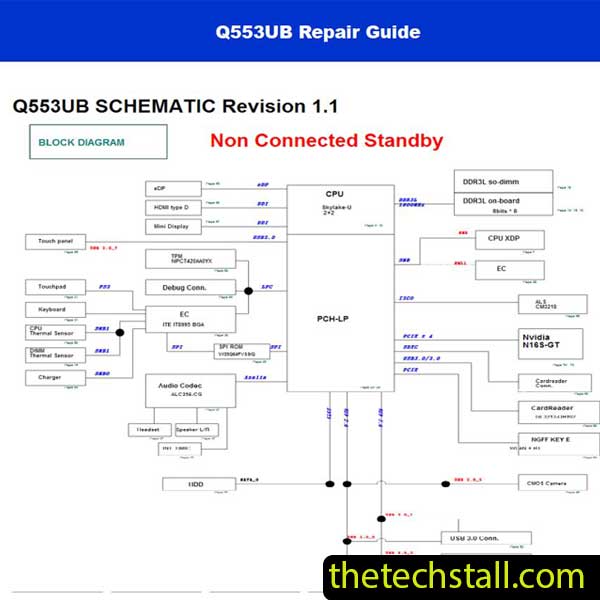 ASUS Q553 Q553U/Q553UB Schematic Diagram